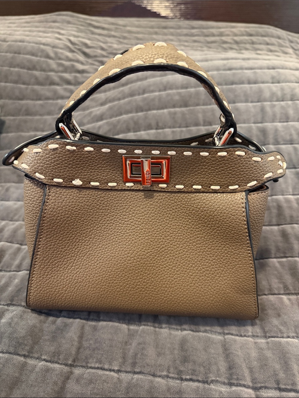FENDI mini peek a boo Top-Handle Women's Bag
